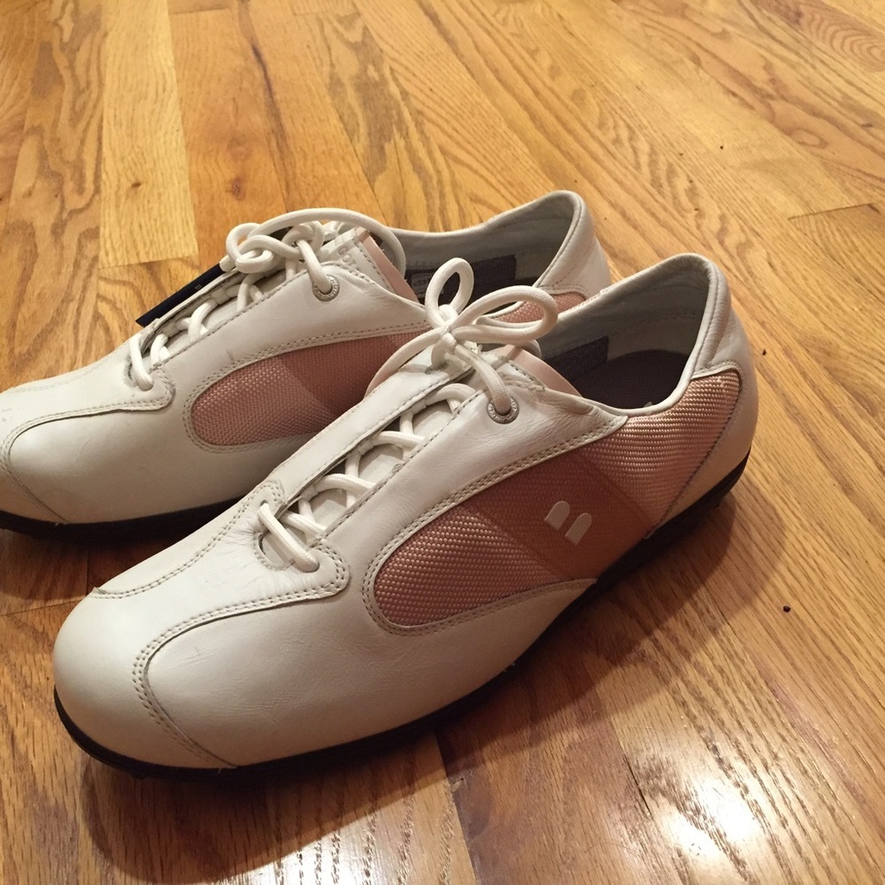 BALLY Birdie Golf shoes  Pink & White 10.5 - - Picture 5 of 9